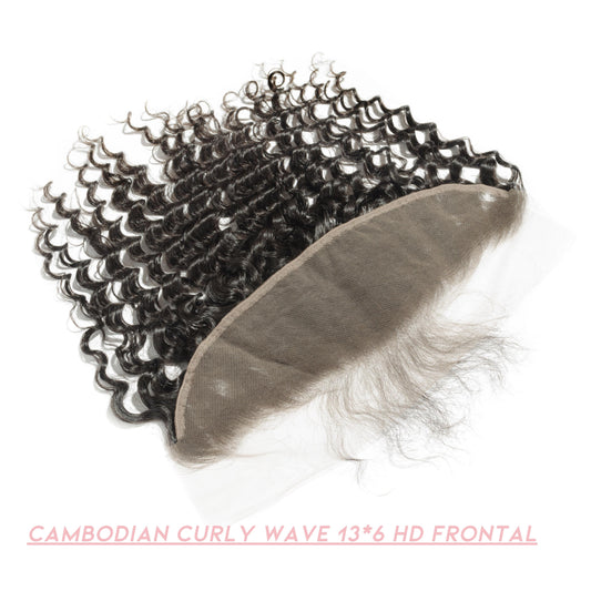 Cambodian Curly Wave 13*6 HD Frontals